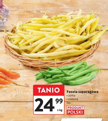 Fasola szparagowa żółta luz promocja w Intermarche