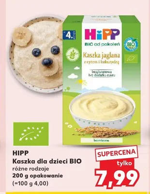 Kaszka jaglana z ryżem i kukurydzą BIO HiPP promocja w Kaufland