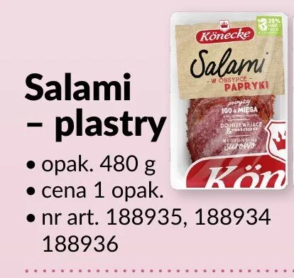 Salami - plastry promocja w Makro