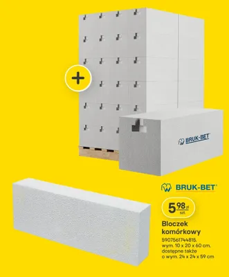 Bloczek komórkowy promocja w Castorama