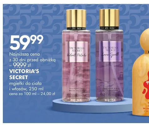 Mgiełka do ciała i włosów VICTORIA'S SECRET Velvet Petals promocja w Super-Pharm