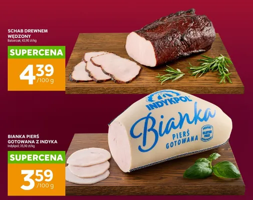 Szynka delikatesowa z indyka Indykpol promocja w Stokrotka