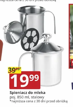 Spieniacz do mleka stalowy 850 ml promocja w Prymus AGD