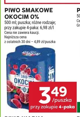 Piwo bezalkoholowe smakowe Okocim promocja w Stokrotka