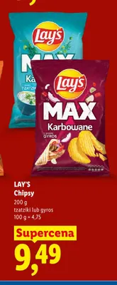 Chipsy Lay's MAX Karbowane Gyros promocja w Lidl
