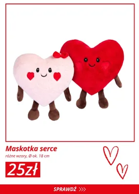 Maskotka serce promocja w KiK