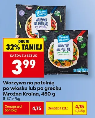 Warzywa na patelnię po włosku Mroźna Kraina promocja w Biedronka