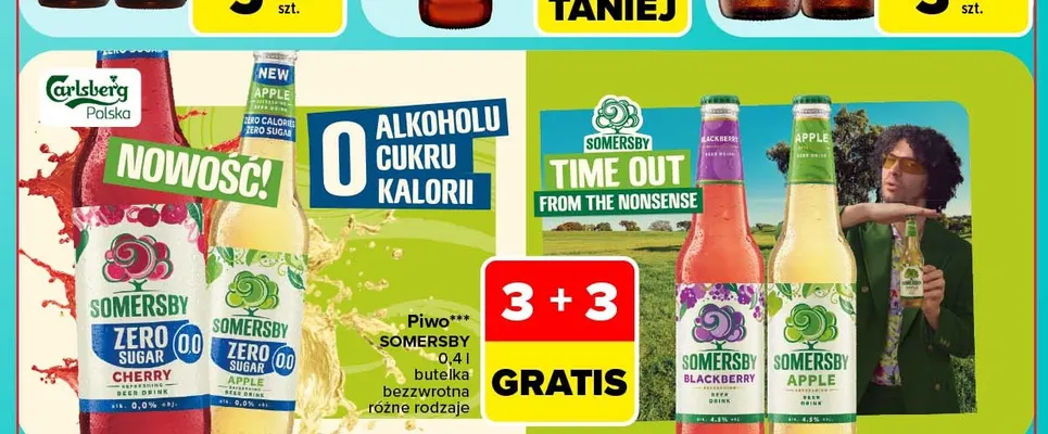 Piwo Somersby Blackberry promocja w Carrefour