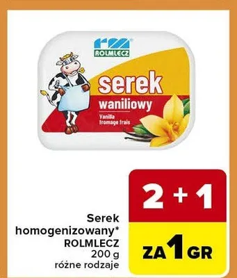 Serek homogenizowany różne rodzaje promocja w Carrefour Express