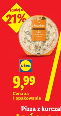 Pizza z kurczakiem Chef Select promocja w Lidl