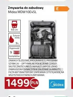 Zmywarka do zabudowy Midea MDW10E4SL promocja w kakto.pl
