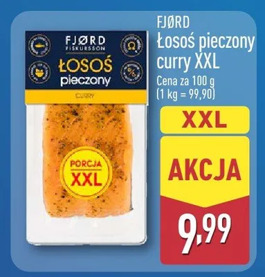 Łosoś pieczony curry XXL promocja w Aldi