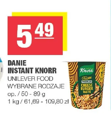 Danie instant Knorr promocja w SPAR
