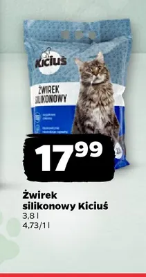 Żwirek silikonowy Kiciuś promocja w Netto