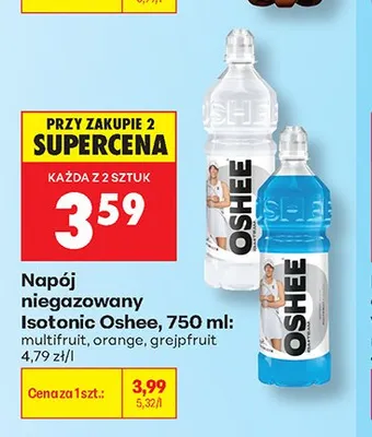 Napój niegazowany Isotonic Oshee grejpfrut promocja w Biedronka