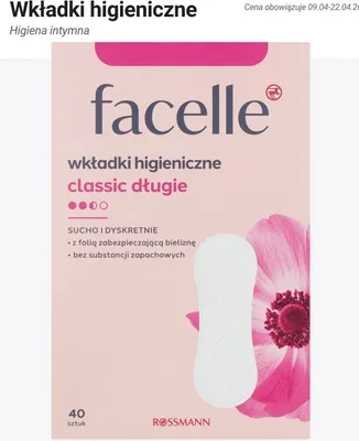 Wkładki higieniczne classic długie promocja w Rossmann