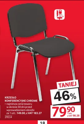 Krzesło konferencyjne Chrome promocja w Selgros