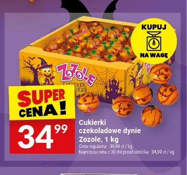 Cukierki czekoladowe dynie Zozole promocja w Twój Market