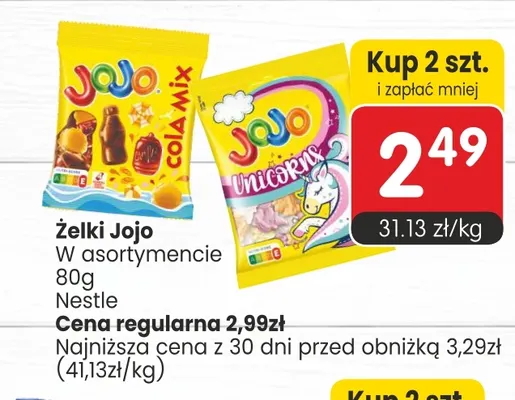 Żelki Jojo Unicorns promocja w Market Point
