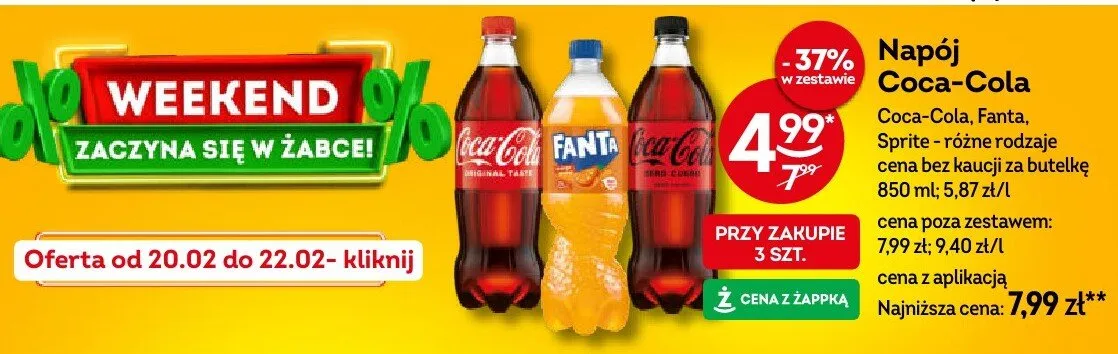 Napój Coca-Cola promocja w Żabka