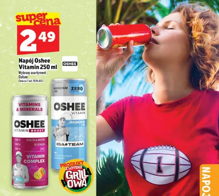 Napój Oshee Vitamin promocja w TOPAZ