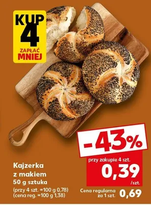 Kajzerka z makiem promocja w Kaufland