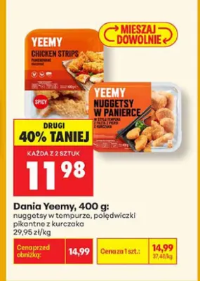 Dania Yeemy polędwiczki pikantne z kurczaka promocja w Biedronka
