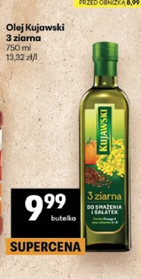 Olej Kujawski 3 ziarna promocja w Delikatesy Centrum