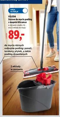 Zestaw do mycia podłóg z mopem Vileda Ultramax promocja w Lidl