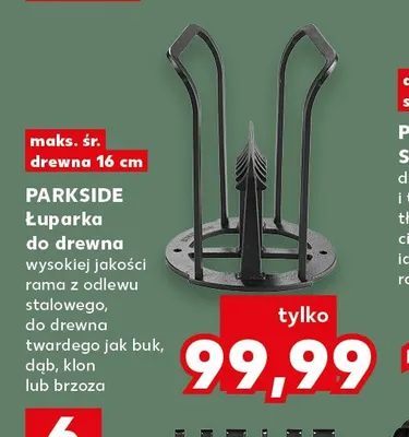 Łuparka do drewna Parkside promocja w Kaufland