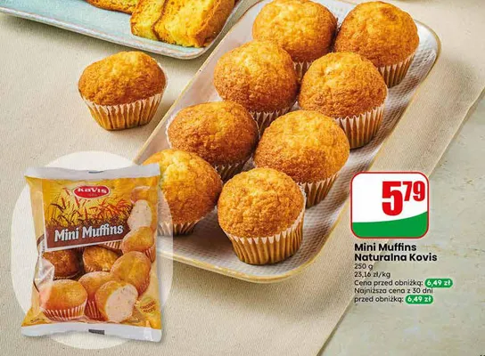 Mini muffins naturalne Kovis promocja w Dino