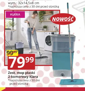 Zestaw mop płaski 2-komorowy Klara promocja w Prymus AGD