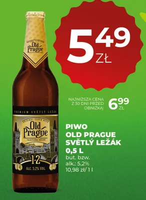 Piwo Old Prague Světlý Ležák promocja w Duży Ben