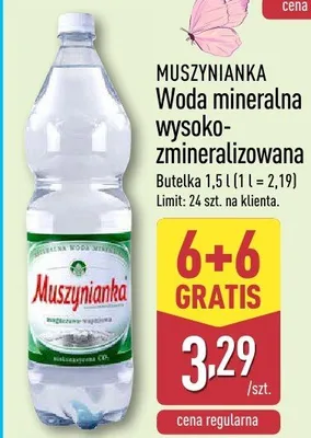 Woda mineralna wysoko-zmineralizowana promocja w Aldi