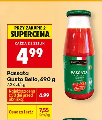 Passata classica promocja w Biedronka