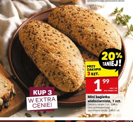 Mini bagietka wieloziarnista promocja w Twój Market