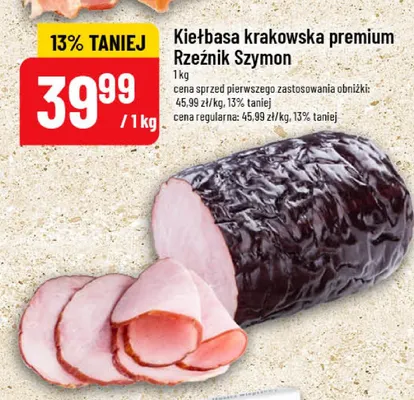 Kiełbasa krakowska premium Rzeźnik Szymon promocja w POLOmarket