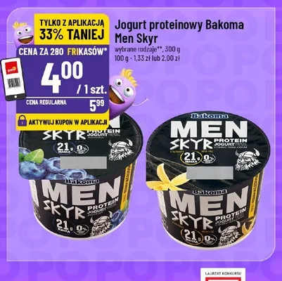 Jogurt proteinowy Bakoma Men Skyr promocja w POLOmarket