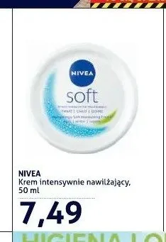 Krem intensywnie nawilżający Nivea Soft promocja w Blue Stop