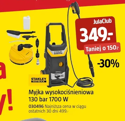 Myjka wysokociśnieniowa Stanley Fatmax promocja w Jula