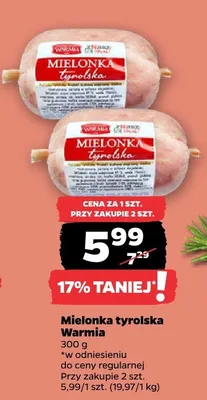 Mielonka tyrolska Warmia promocja w Netto