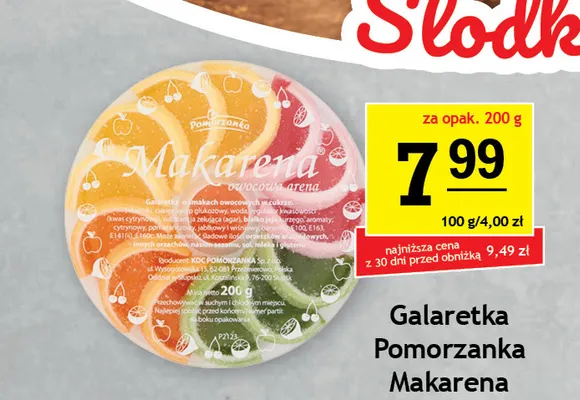 Galaretka Pomorzanka Makarena promocja w Gram Market