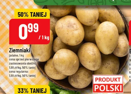Ziemniaki jadalne polskie promocja w POLOmarket
