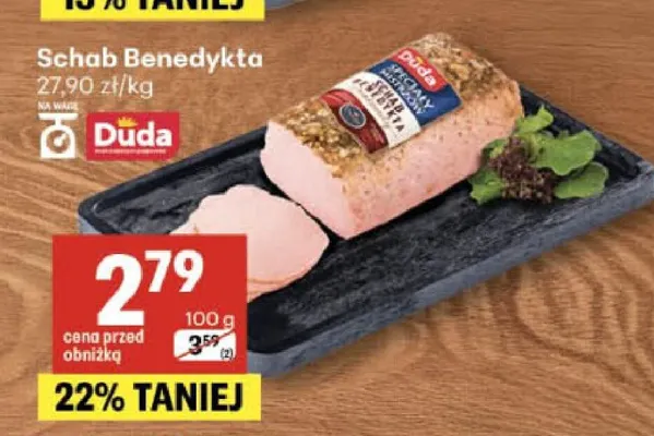 Schab Benedykta Duda promocja w Delikatesy Centrum