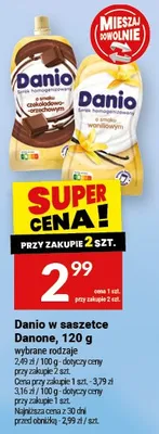Danio w saszetce Danone czekoladowo-orzechowy promocja w Twój Market