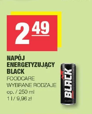 Napój energetyzujący Black Foodcare promocja w SPAR