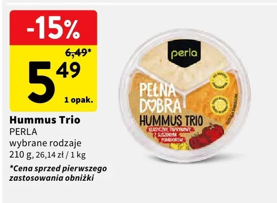 Hummus Trio promocja w Intermarche