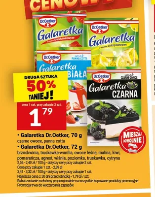 Galaretka czarne owoce Dr. Oetker promocja w Twój Market
