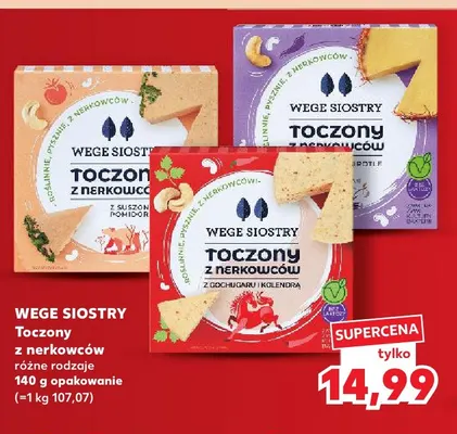 Toczony z nerkowców z suszonym pomidorem Wege Siostry promocja w Kaufland