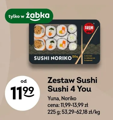 Zestaw Sushi Noriko Sushi 4 You promocja w Żabka